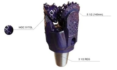  5 1/2" IADC 517 tricone bit 1