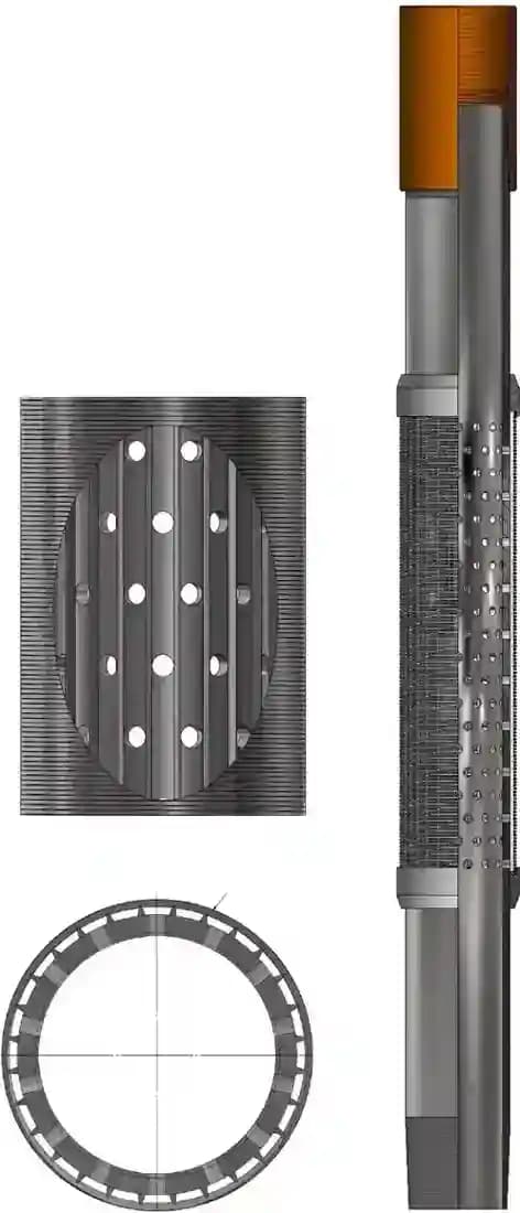 Screen Jacket on Perforated Basepipe